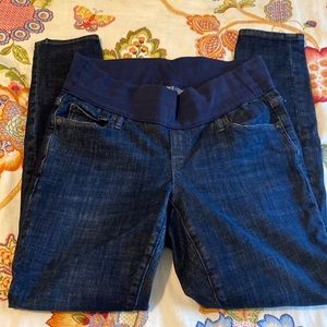 GAP Dark Blue Maternity Jeans with Navy Waistband